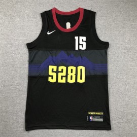 Camiseta Nikola Jokić #15 Denver Nuggets 2024 Negro City Edition Niño Camiseta Nikola Jokić #15 Denver Nuggets 2024 Negro City Edition Niño