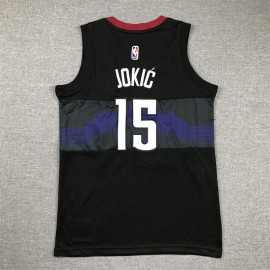 Camiseta Nikola Jokić #15 Denver Nuggets 2024 Negro City Edition Niño Camiseta Nikola Jokić #15 Denver Nuggets 2024 Negro City Edition Niño