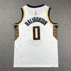 Camiseta Tyrese Haliburton #0 Indiana Pacers 2024 Blanco Niño Camiseta Tyrese Haliburton #0 Indiana Pacers 2024 Blanco Niño