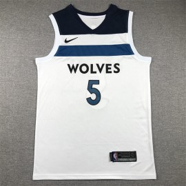 Camiseta Anthony Edwards #5 Minnesota Timberwolves Blanco 2024