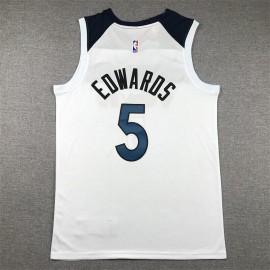 Camiseta Anthony Edwards #5 Minnesota Timberwolves Blanco 2024 Camiseta Anthony Edwards #5 Minnesota Timberwolves Blanco 2024