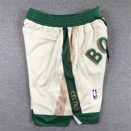 Pantalón Corto De Bolsillo Boston Celtics 2024 Beige City Edition
