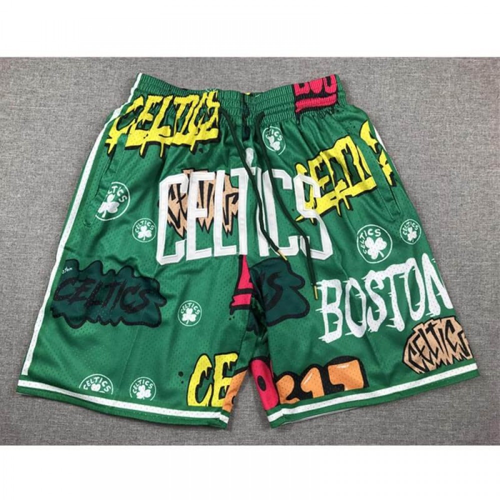 Pantalón Corto De Bolsillo Boston Celtics 2024 Grafiti Verde Pantalón Corto De Bolsillo Boston Celtics 2024 Grafiti Verde