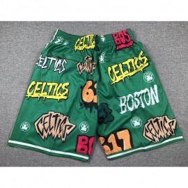 Pantalón Corto De Bolsillo Boston Celtics 2024 Grafiti Verde Pantalón Corto De Bolsillo Boston Celtics 2024 Grafiti Verde