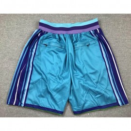 Pantalón Corto De Bolsillo Charlotte Hornets 2024 Azul Clásico Edición