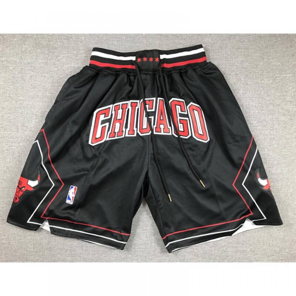 Pantalón Corto De Bolsillo Chicago Bulls 2024 Negro/Rojo