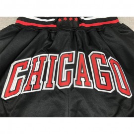 Pantalón Corto De Bolsillo Chicago Bulls 2024 Negro/Rojo