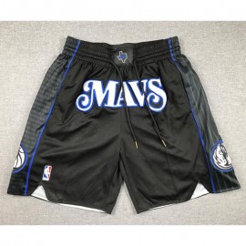 Pantalón Corto De Bolsillo Dallas Mavericks 2024 Negro City Edition