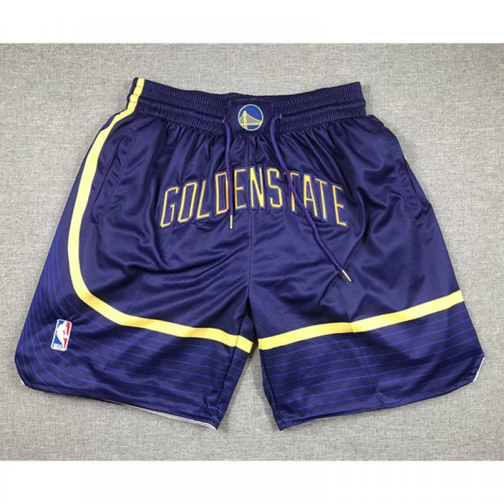 Pantalón Corto De Bolsillo Golden State Warriors 2024 Azul Oscuro Statement Edition