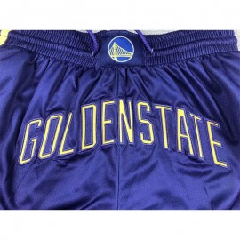 Pantalón Corto De Bolsillo Golden State Warriors 2024 Azul Oscuro Statement Edition