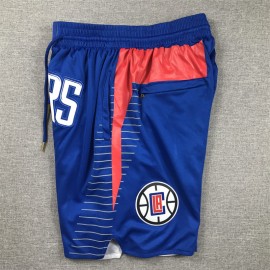 Pantalón Corto De Bolsillo Los Angeles Clippers 2024 Azul City Edition