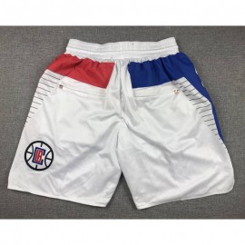 Pantalón Corto De Bolsillo Los Angeles Clippers 2024 Blanco