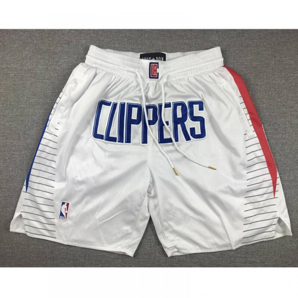 Pantalón Corto De Bolsillo Los Angeles Clippers 2024 Blanco