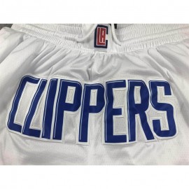 Pantalón Corto De Bolsillo Los Angeles Clippers 2024 Blanco
