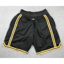 Pantalón Corto De Bolsillo Los Angeles Lakers 2024 Negro 8/24