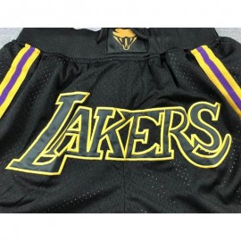 Pantalón Corto De Bolsillo Los Angeles Lakers 2024 Negro 8/24