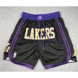 Pantalón Corto De Bolsillo Los Angeles Lakers 2024 Negro/Morado City Edition