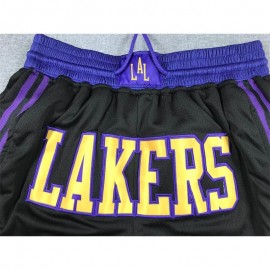 Pantalón Corto De Bolsillo Los Angeles Lakers 2024 Negro/Morado City Edition Pantalón Corto De Bolsillo Los Angeles Lakers 2024 Negro/Morado City Edition