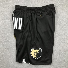Pantalón Corto De Bolsillo Memphis Grizzlies 2024 Negro City Edition