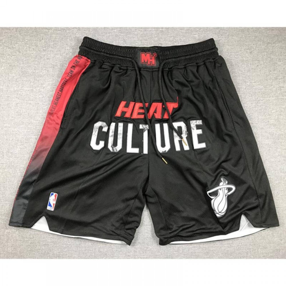 Pantalón Corto De Bolsillo Miami Heat 2024 Negro City Edition