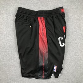 Pantalón Corto De Bolsillo Miami Heat 2024 Negro City Edition
