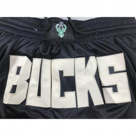 Pantalón Corto De Bolsillo Milwaukee Bucks 2024 Negro Statement Edition