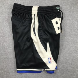 Pantalón Corto De Bolsillo Milwaukee Bucks 2024 Negro Statement Edition