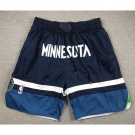 Pantalón Corto De Bolsillo Minnesota Timberwolves 2024 Azul Marino