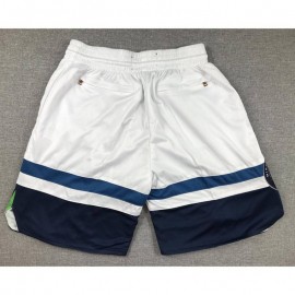 Pantalón Corto De Bolsillo Minnesota Timberwolves 2024 Blanco/Azul