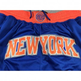 Pantalón Corto De Bolsillo New York Knicks 2024 Azul Pantalón Corto De Bolsillo New York Knicks 2024 Azul