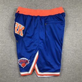 Pantalón Corto De Bolsillo New York Knicks 2024 Azul Pantalón Corto De Bolsillo New York Knicks 2024 Azul