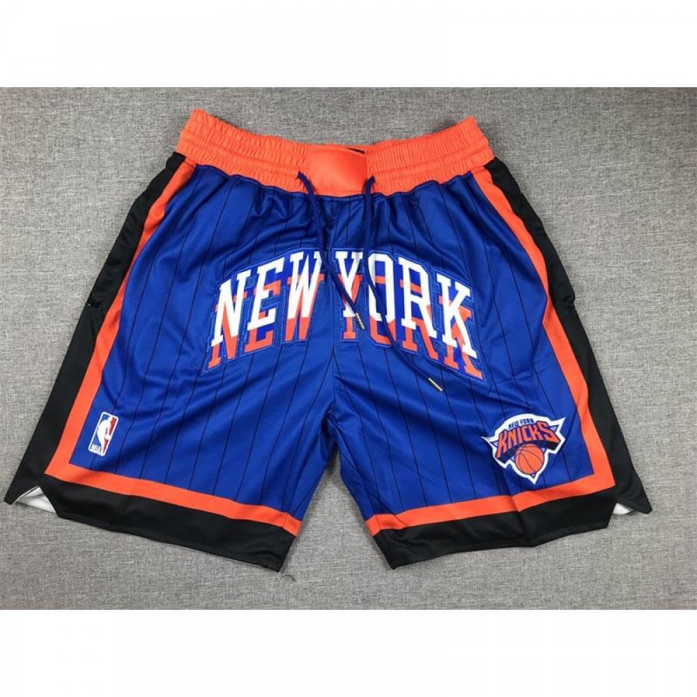 Pantalón Corto De Bolsillo New York Knicks 2024 Azul/Naranja City Edition
