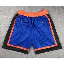 Pantalón Corto De Bolsillo New York Knicks 2024 Azul/Naranja City Edition