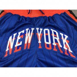 Pantalón Corto De Bolsillo New York Knicks 2024 Azul/Naranja City Edition