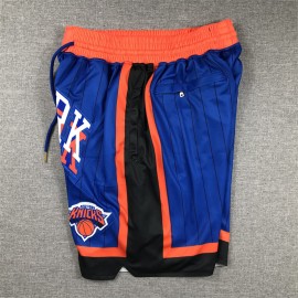 Pantalón Corto De Bolsillo New York Knicks 2024 Azul/Naranja City Edition