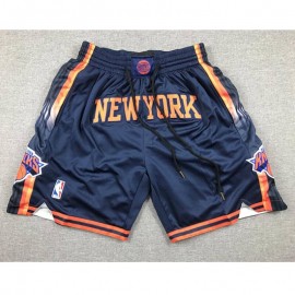 Pantalón Corto De Bolsillo New York Knicks 2024 Azul Oscuro Statement Edition