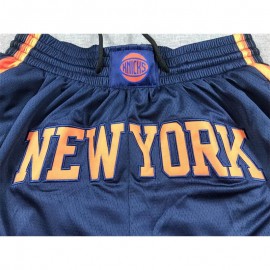 Pantalón Corto De Bolsillo New York Knicks 2024 Azul Oscuro Statement Edition