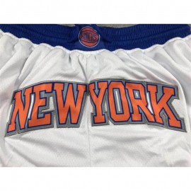 Pantalón Corto De Bolsillo New York Knicks 2024 Blanco