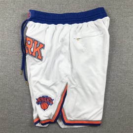 Pantalón Corto De Bolsillo New York Knicks 2024 Blanco