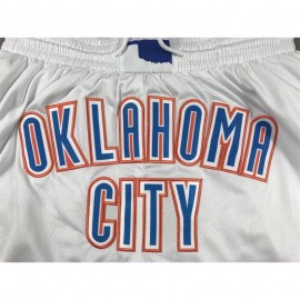 Pantalón Corto De Bolsillo Oklahoma City Thunder 2024 Blanco Pantalón Corto De Bolsillo Oklahoma City Thunder 2024 Blanco