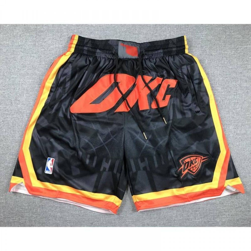 Pantalón Corto De Bolsillo Oklahoma City Thunder 2024 Negro City Edition