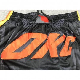 Pantalón Corto De Bolsillo Oklahoma City Thunder 2024 Negro City Edition