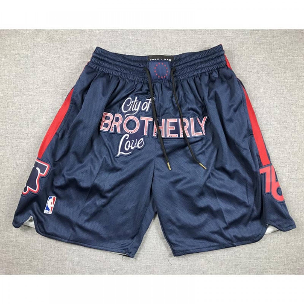 Pantalón Corto De Bolsillo Philadelphia 76ers 2024 Azul Oscuro City Edition Pantalón Corto De Bolsillo Philadelphia 76ers 2024 Azul Oscuro City Edition