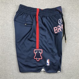 Pantalón Corto De Bolsillo Philadelphia 76ers 2024 Azul Oscuro City Edition Pantalón Corto De Bolsillo Philadelphia 76ers 2024 Azul Oscuro City Edition