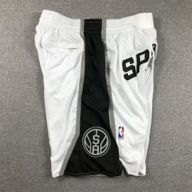 Pantalon Corto De Bolsillo San Antonio Spurs 2024 Blanco/Negro