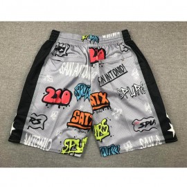 Pantalon Corto De Bolsillo San Antonio Spurs 2024 Grafiti Gris