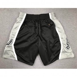 Pantalon Corto De Bolsillo San Antonio Spurs 2024 Negro/Gris