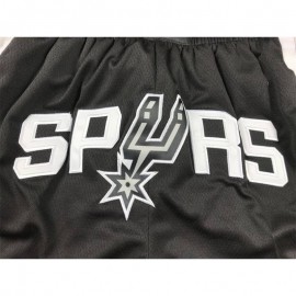 Pantalon Corto De Bolsillo San Antonio Spurs 2024 Negro/Gris