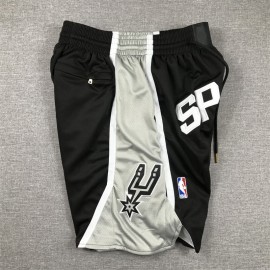 Pantalon Corto De Bolsillo San Antonio Spurs 2024 Negro/Gris