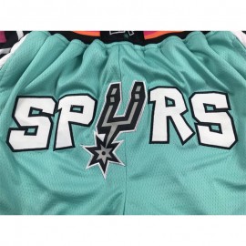 Pantalon Corto De Bolsillo San Antonio Spurs 2024 Verde/Negro City Edition